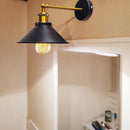 Industrial brass led wall lamps bedroom conical sconce lighting by Decorbites