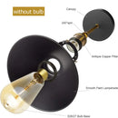 Industrial brass led wall lamps bedroom conical sconce lighting by Decorbites