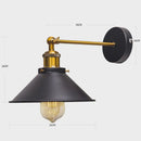 Industrial brass led wall lamps bedroom conical sconce lighting by Decorbites