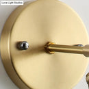 GobekUsa Industrial Brass Sconce with Clear Textured Glass Dome - One Light Lighting Fixture
