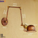 GobekUsa Gold Swing Arm LED Wall Lamp Retro Loft Industrial Sconce