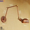 GobekUsa Gold Swing Arm LED Wall Lamp Retro Loft Industrial Sconce
