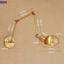 GobekUsa Gold Swing Arm LED Wall Lamp Retro Loft Industrial Sconce