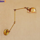 GobekUsa Gold Swing Arm LED Wall Lamp Retro Loft Industrial Sconce