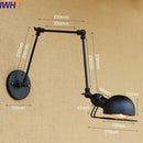 GobekUsa Gold Swing Arm LED Wall Lamp Retro Loft Industrial Sconce