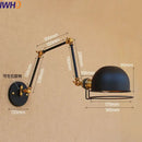 GobekUsa Gold Swing Arm LED Wall Lamp Retro Loft Industrial Sconce