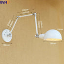 GobekUsa Gold Swing Arm LED Wall Lamp Retro Loft Industrial Sconce