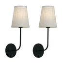 GobekUsa Industrial Flared Funnel Wall Lamp Set: Classic Country Style, Bedroom Reading Light