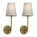 GobekUsa Industrial Flared Funnel Wall Lamp Set: Classic Country Style, Bedroom Reading Light