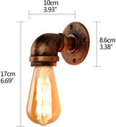 GobekUsa Bronze Industrial Water Pipe Wall Lamp