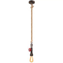 GobekUsa Industrial Iron Water Pipe Pendant Light - Retro E27 LED Hanging Lamp