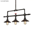 GobekUsa Industrial Style Wrought Iron 3/5 Lights Island Light Fixture for Restaurant