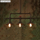 GobekUsa Industrial Style Wrought Iron 3/5 Lights Island Light Fixture for Restaurant