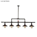 GobekUsa Industrial Style Wrought Iron 3/5 Lights Island Light Fixture for Restaurant