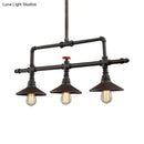 GobekUsa Industrial Style Wrought Iron 3/5 Lights Island Light Fixture for Restaurant
