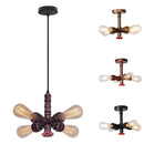 GobekUsa Industrial Water Pipe Ceiling Light Fixture for Living Room and Restaurant Decor