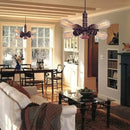 GobekUsa Industrial Water Pipe Ceiling Light Fixture for Living Room and Restaurant Decor