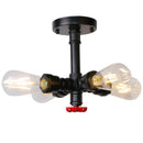 GobekUsa Industrial Water Pipe Ceiling Light Fixture for Living Room and Restaurant Decor