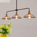 GobekUsa Cage Flared Island Lighting with Mesh Screen - Industrial Pendant Light for Dining Room