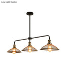GobekUsa Cage Flared Island Lighting with Mesh Screen - Industrial Pendant Light for Dining Room