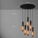 GobekUsa Industrial Cement Metal Pendant Light for Home & Dining, LED Hanging Lamp