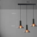 GobekUsa Industrial Cement Metal Pendant Light for Home & Dining, LED Hanging Lamp