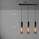 GobekUsa Industrial Cement Metal Pendant Light for Home & Dining, LED Hanging Lamp