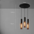 GobekUsa Industrial Cement Metal Pendant Light for Home & Dining, LED Hanging Lamp