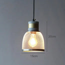 GobekUsa Industrial Cement Metal Pendant Light for Home & Dining, LED Hanging Lamp