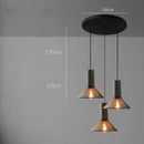 GobekUsa Industrial Cement Metal Pendant Light for Home & Dining, LED Hanging Lamp