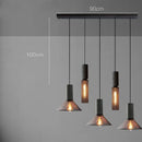 GobekUsa Industrial Cement Metal Pendant Light for Home & Dining, LED Hanging Lamp