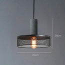 GobekUsa Industrial Cement Metal Pendant Light for Home & Dining, LED Hanging Lamp