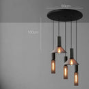 GobekUsa Industrial Cement Metal Pendant Light for Home & Dining, LED Hanging Lamp