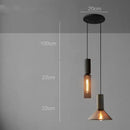 GobekUsa Industrial Cement Metal Pendant Light for Home & Dining, LED Hanging Lamp