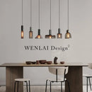 GobekUsa Industrial Cement Metal Pendant Light for Home & Dining, LED Hanging Lamp