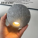 GobekUsa Industrial Cement Pendant Lights - Retro Moon Star Chandelier Fixture