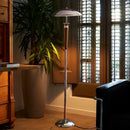 GobekUsa Industrial Desk Lamp Medieval Style Wood/Iron LED Floor Lamp