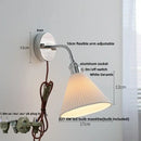 GobekUsa LED Wall Lamp Sconce with Pull Chain Switch and Flexible Arm