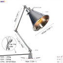 GobekUsa Industrial LED Table Lamp For Home Decor - US/EU Plug Switch, Loft Style
