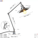 GobekUsa Industrial LED Table Lamp For Home Decor - US/EU Plug Switch, Loft Style