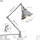 GobekUsa Industrial LED Table Lamp For Home Decor - US/EU Plug Switch, Loft Style