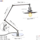 GobekUsa Industrial LED Table Lamp For Home Decor - US/EU Plug Switch, Loft Style