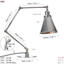 GobekUsa Industrial LED Table Lamp For Home Decor - US/EU Plug Switch, Loft Style