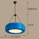 GobekUsa Industrial Rubber Tire Pendant Light for Bar and Kitchen Décor