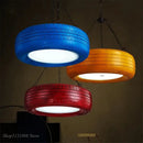 GobekUsa Industrial Rubber Tire Pendant Light for Bar and Kitchen Décor
