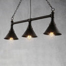 GobekUsa Industrial Conical 3-Head Black Hanging Ceiling Light for Restaurants