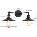 GobekUsa Dual Head LED Wall Light Pink Industrial Bedside Lamp