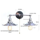 GobekUsa Dual Head LED Wall Light Pink Industrial Bedside Lamp