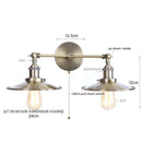 GobekUsa Dual Head LED Wall Light Pink Industrial Bedside Lamp