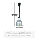 GobekUsa Electric Food Heat Lamp: Telescopic Pendant Light for Restaurant's Kitchen Fixtures